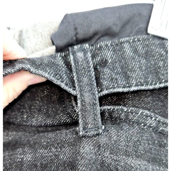 BDG Urban Outfitters Foldover V Front Jean Shorts Sz 29 8 Cut Offs Goth Punk NEW - Picture 6 of 16